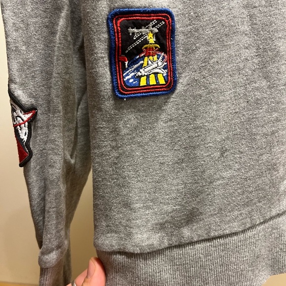 Jack & Jones Crew Neck Sweater embellished with NASA and space mission badges - Picture 2 of 10